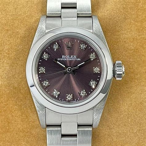 rolex quadrante rosa usato|Vendesi Rolex Oyster perpetual 67180 pink 369 white bar.